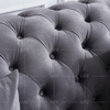 Dernier canapé de salon en tissu capitonné de conception