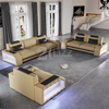 Sofa sectionnel Leisure Dark Gery Led avec table basse