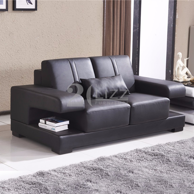 Canapé de meubles de maison en cuir moderne avec rangement