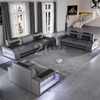 Sofa sectionnel Leisure Dark Gery Led avec table basse