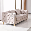 Canapé de luxe contemporain en tissu Chesterfield