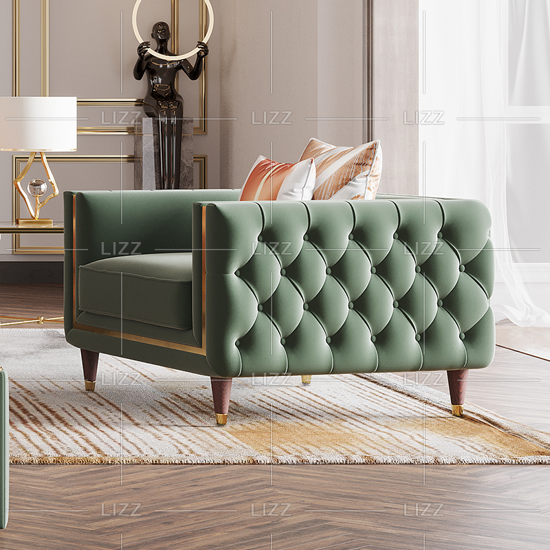 Canapé en tissu de meubles de maison de luxe haut de gamme