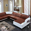 Sofa sectionnel mené en cuir de meubles de salon avec l'appui-tête réglable