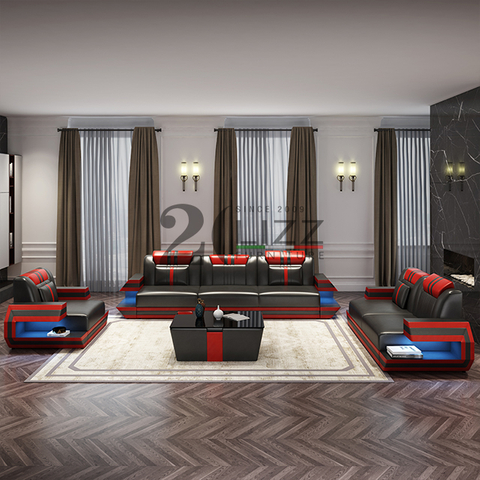 Canapé Sectionnel Led avec Chaise Longue