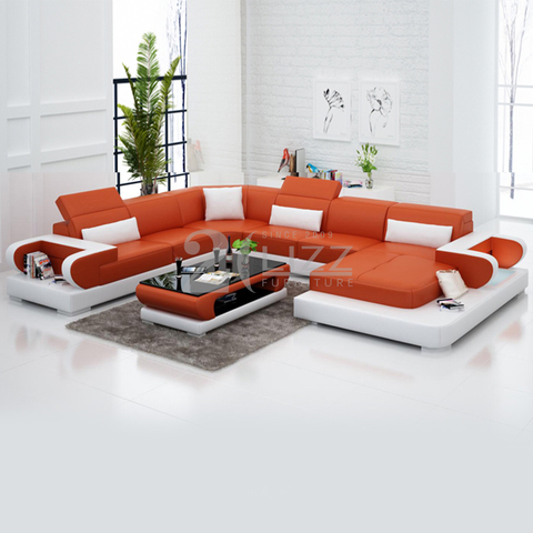Meubles en bois de loisirs a mené le sofa sectionnel avec la table basse