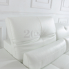 Canapé fonctionnel en cuir blanc de salon