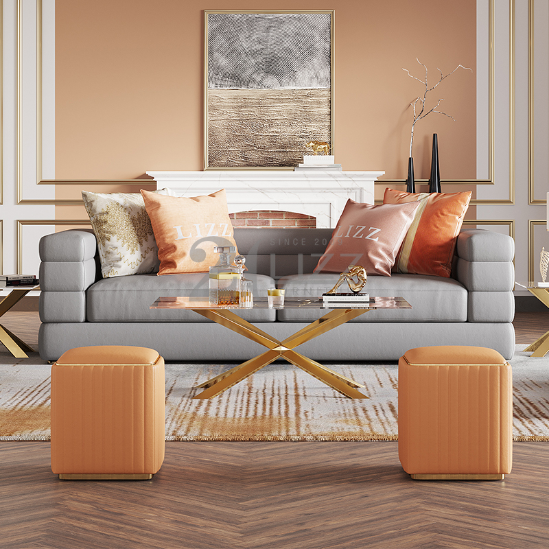 Canapé de salon moderne en cuir