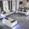 Sofa sectionnel Leisure Dark Gery Led avec table basse