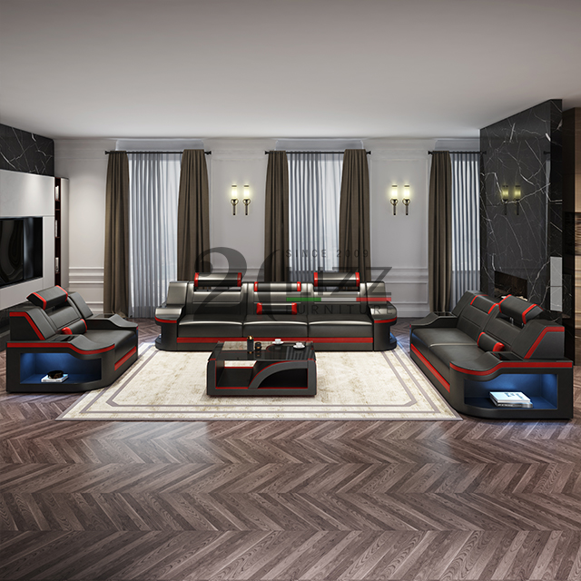 Couch Canvas Led Sofa Sectionnel pour Salon