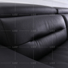 Ensemble de meubles Canapé inclinable en cuir noir