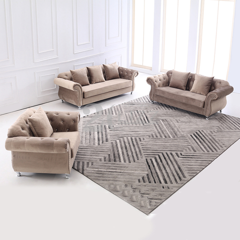 Canapé en tissu de velours de fauteuil moderne de loisirs