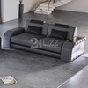 Sofa sectionnel Leisure Dark Gery Led avec table basse