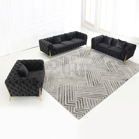 Canapé en tissu de luxe de loisirs pour le salon