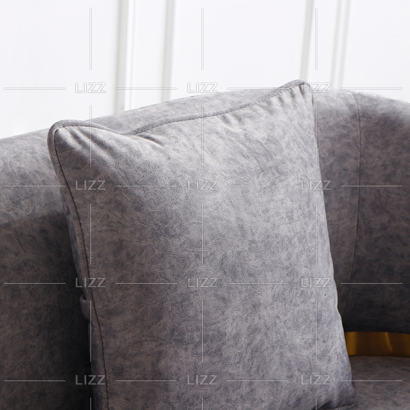 Petit canapé de salon chic gris foncé