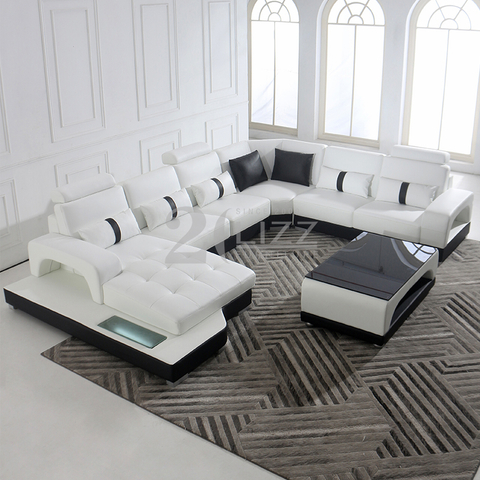 Sofa sectionnel confortable de loisirs avec rangement